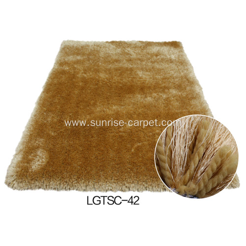 Polyester Carpet with Silk & Elastic Yarn